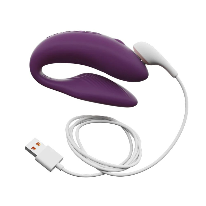 Вібратор для пар зі смарт керуванням We-Vibe Chorus Violet + Лубрикант 50 мл - 3