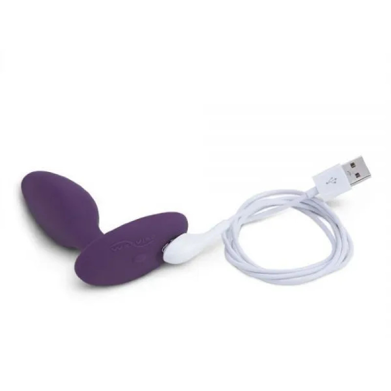We-Vibe Ditto + Лубрикант 50 мл - смарт-пробка с дистанционным управлением, 8.8х3,1 см (фиолетовый) - 3