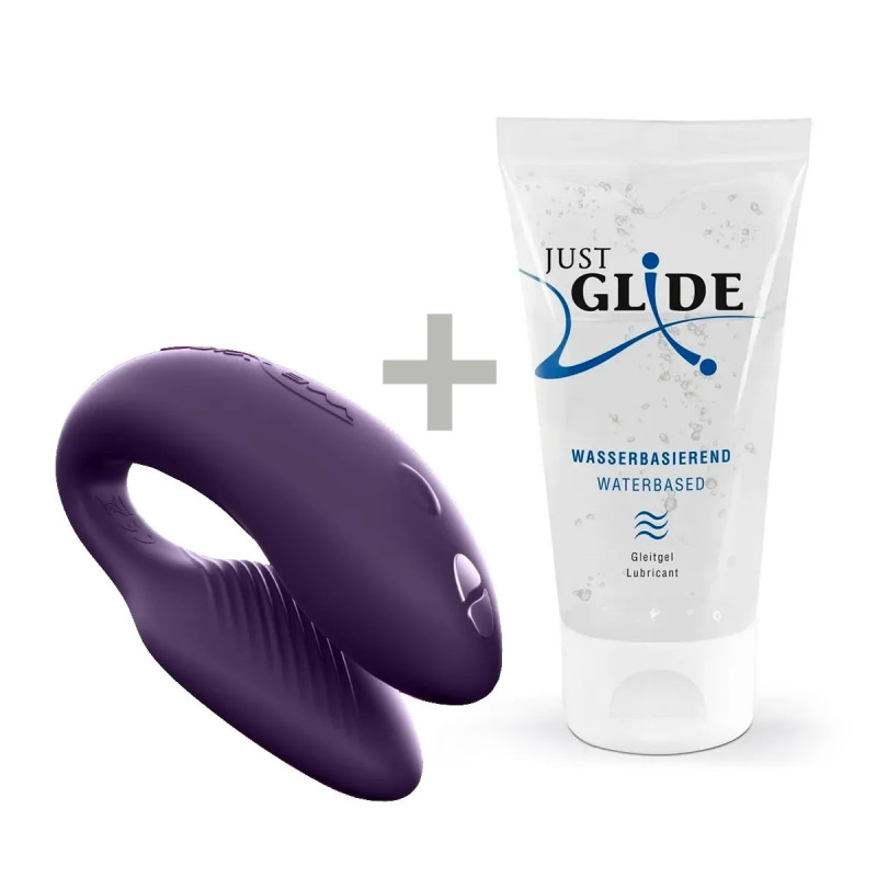 Вибратор для пар со смарт управлением We-Vibe Sync 2 Violet + Лубрикант 50 мл