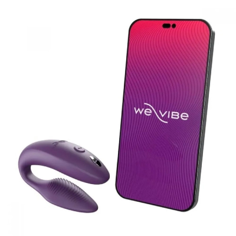 Вибратор для пар со смарт управлением We-Vibe Sync 2 Violet + Лубрикант 50 мл - 4