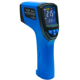 Пирометр с термопарой K-типа (-50...+ 900 °С, 30:1, сменный коэф. эмиссии) FLUS IR-833