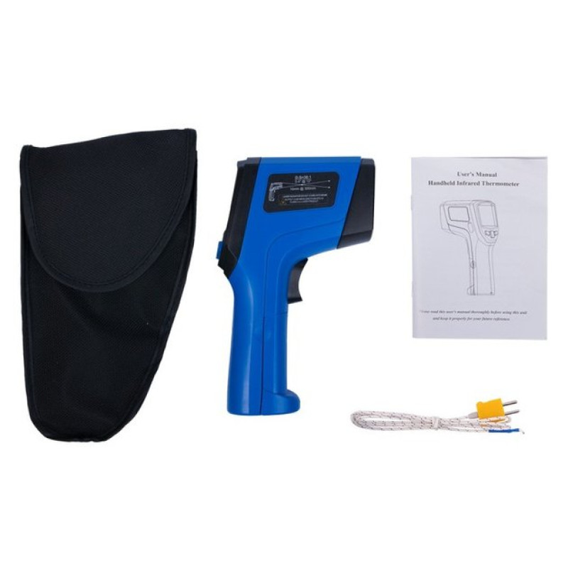 Пирометр с термопарой K-типа (-50... + 1350 °С, 30 1, сменный коэф. эмиссии) FLUS IR-835 - 4