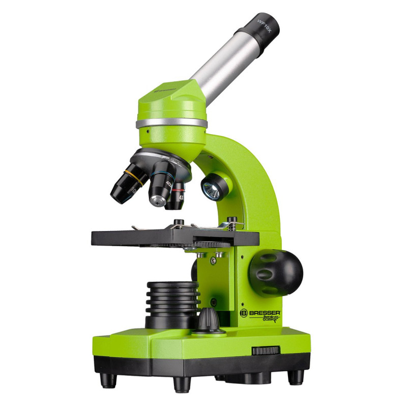 Мікроскоп Bresser Junior Biolux SEL 40x-1600x Green з набором для дослідів та адаптером для смартфона