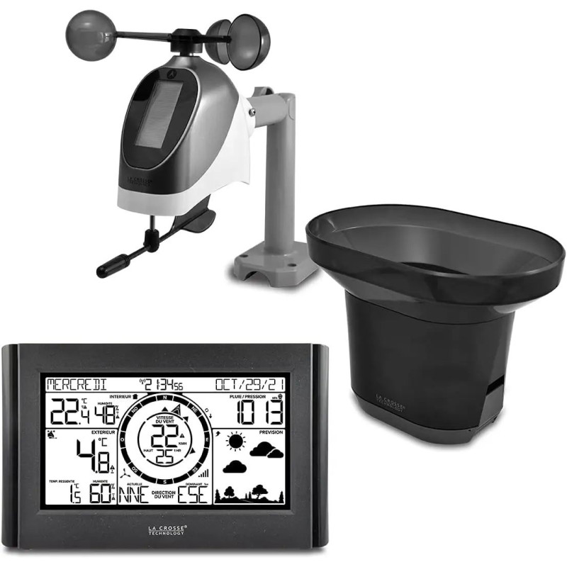 Метеостанция La Crosse WS1652 Black