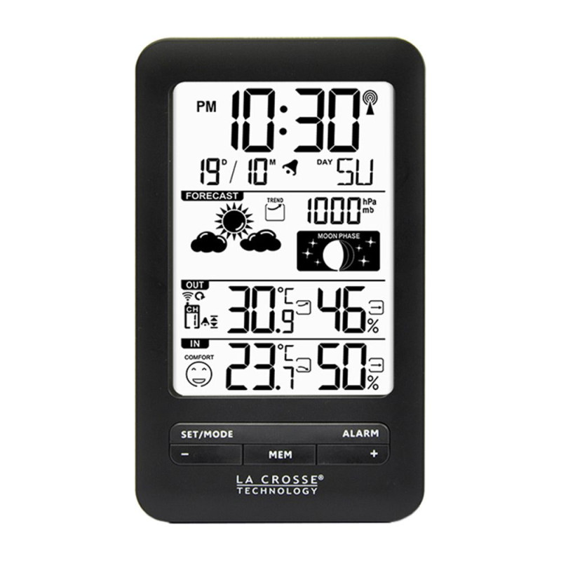 Метеостанція La Crosse WS6210 Black - 1
