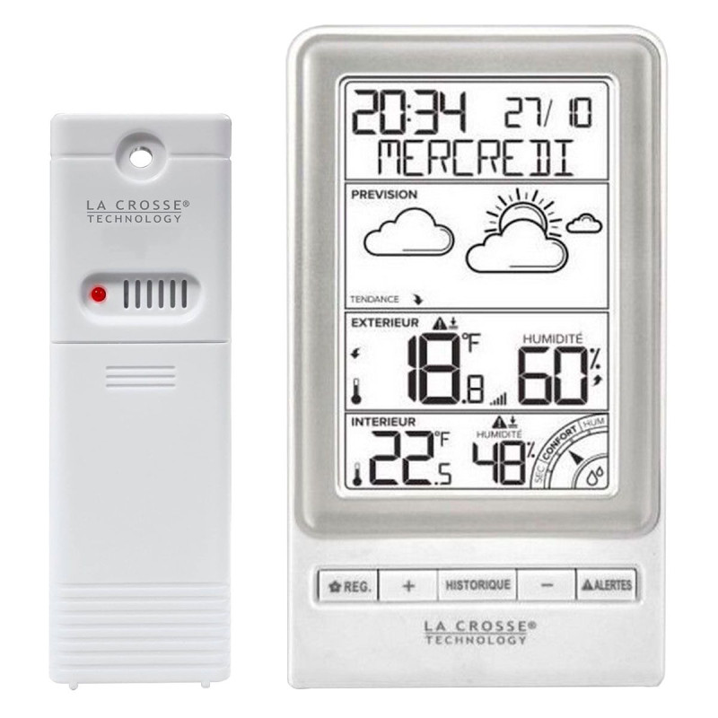 Метеостанція La Crosse WS6819 White/Silver