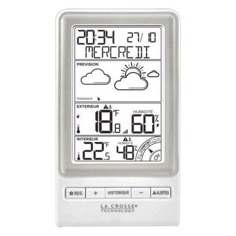 Метеостанція La Crosse WS6819 White/Silver - 1