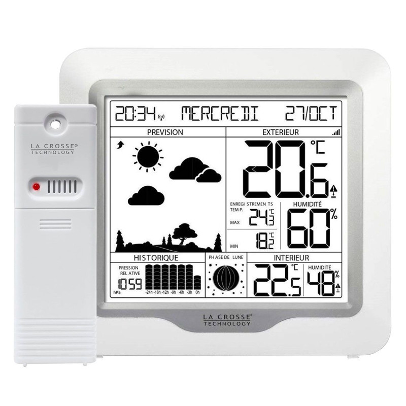 Метеостанция La Crosse WS6823 White/Silver