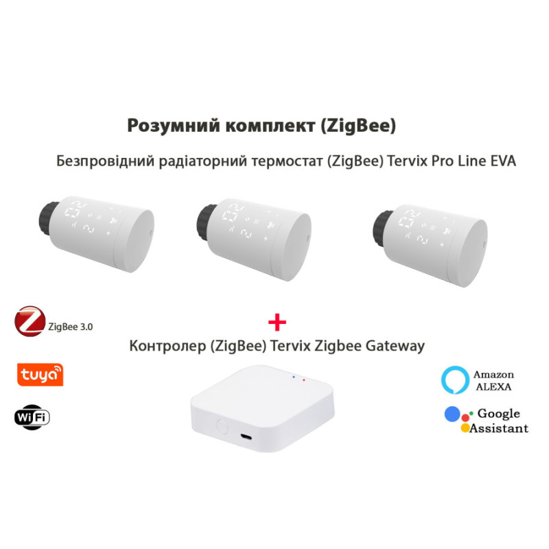 2287313 Комплект Tervix Pro Line EVA2 (3 шт.) + контроллер Tervix ZigBee Gateway