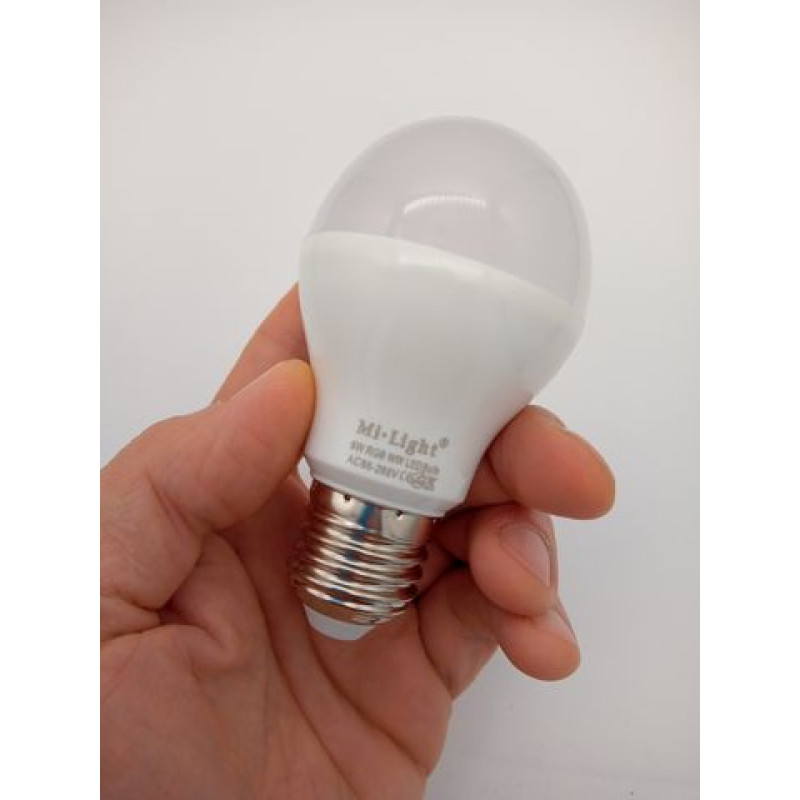 Світлодіодна smart лампочка MiLight, 6W, RGBW, E27, RF МГц