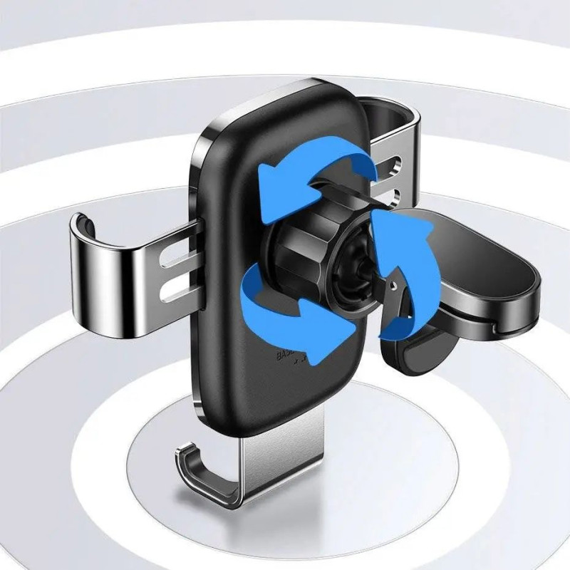 Автоутримувач Baseus Glaze Gravity Car Mount - Black (SUYL-LG01) - 5