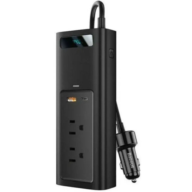 Автомобильный Инвертор Baseus In-car Inverter 150W/220V - Black (CRNBQ-A01)