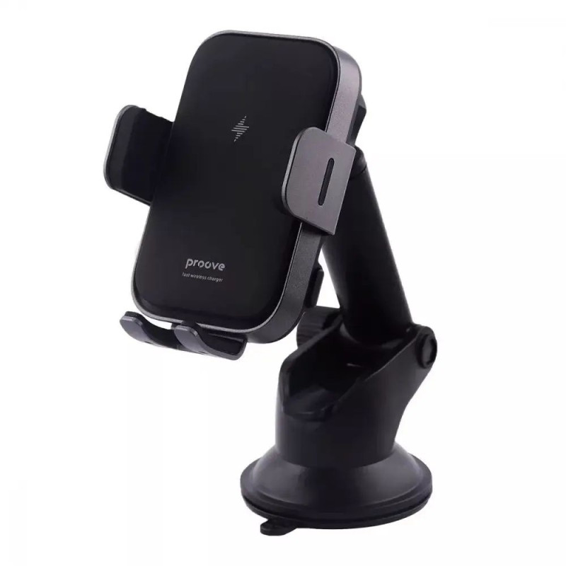 Автодержатель с беспроводной Зарядкой Proove Triple Сlamp Pro 15W - Black - 2