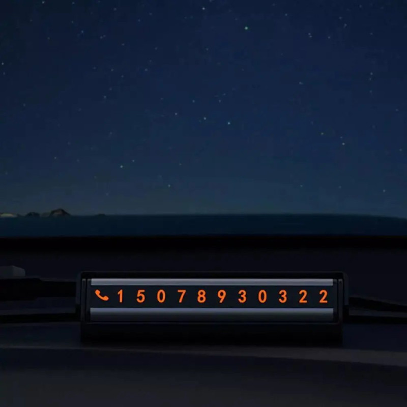 Парковочная Карта Proove Twins Parking Number Plate - Black - 4