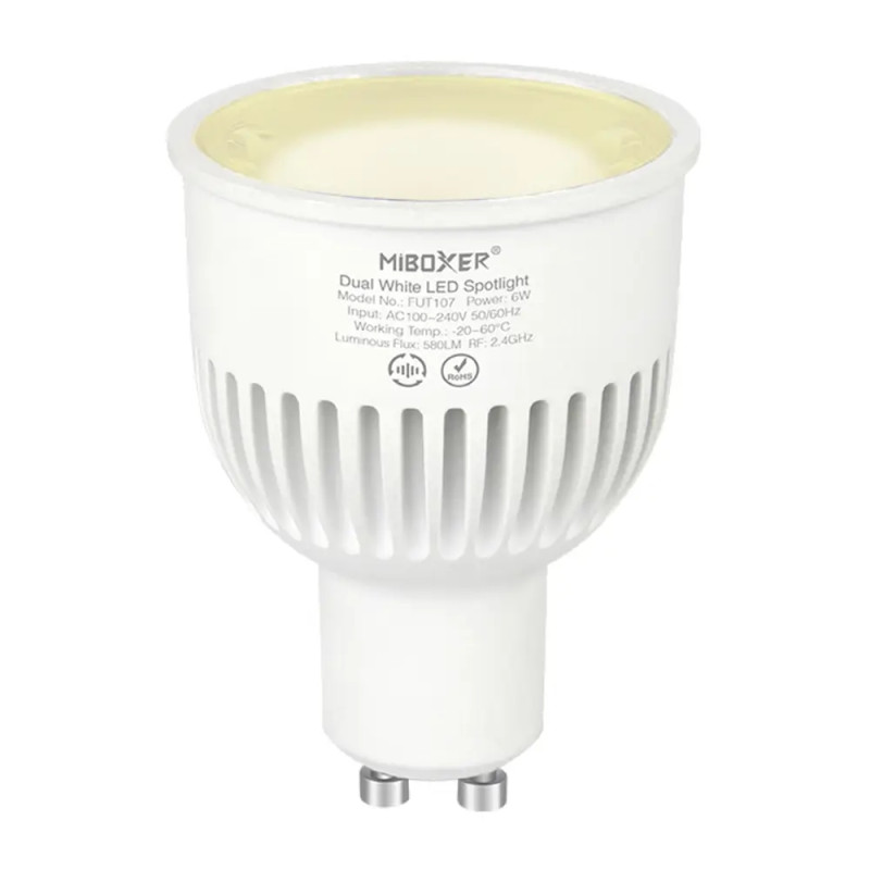 Разумная LED лампа MR16 6 Вт, GU10, 2700-6500K, 220V, RF 2.4G Mi-light