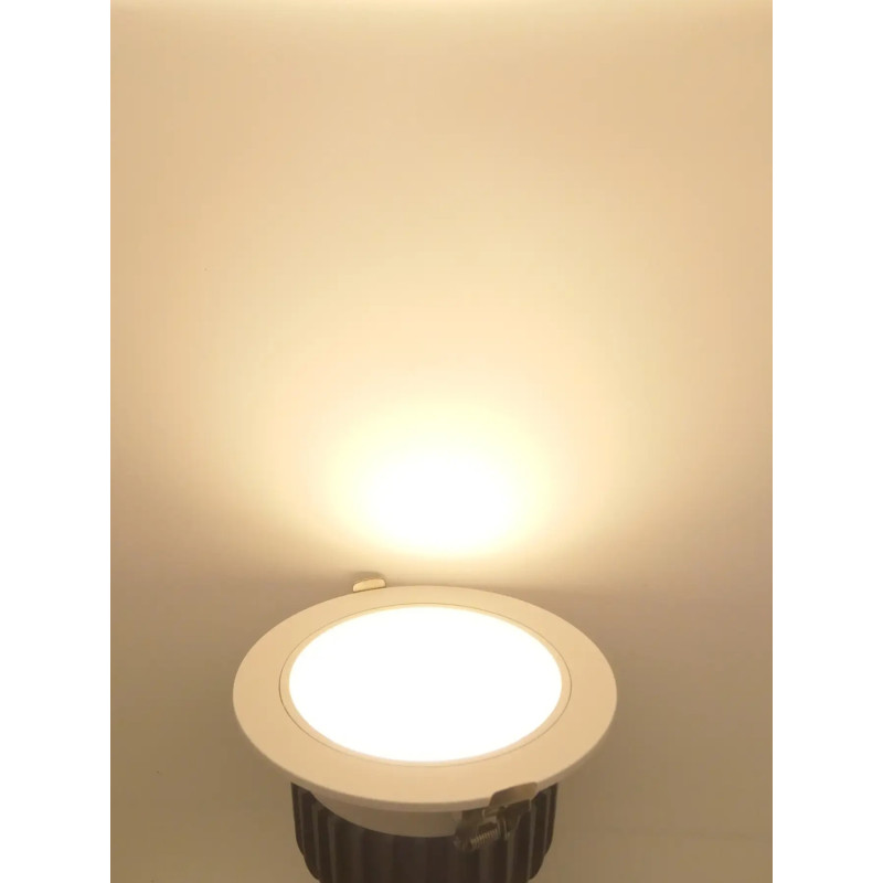 Умный потолочный врезной точечный светильник Антиблик 60гр., 18Вт, 110-220 В, RGB+2700-6500К, RF 2 - 5