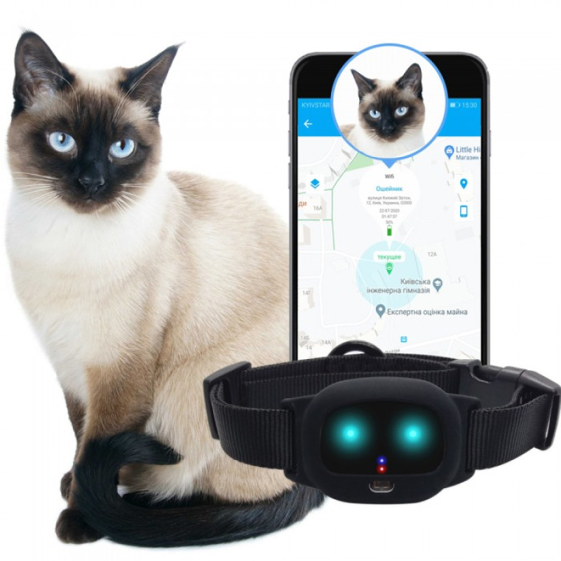 GPS ОШЕЙНИК ДЛЯ КОТОВ MYOX MPT-47CB (черный) - 1