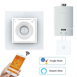 Решение для дистанционного управления котлом от Livolo белое стекло (VL-C7FCEZ-701Z-2WP)