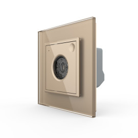 Умный датчик звука и света ZigBee Livolo золото (VL-C7FCJZ-2AP)