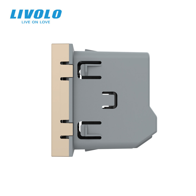 Розумний механізм датчик температури та вологості ZigBee Livolo золото (VL-FCEZ-2AP) - 2