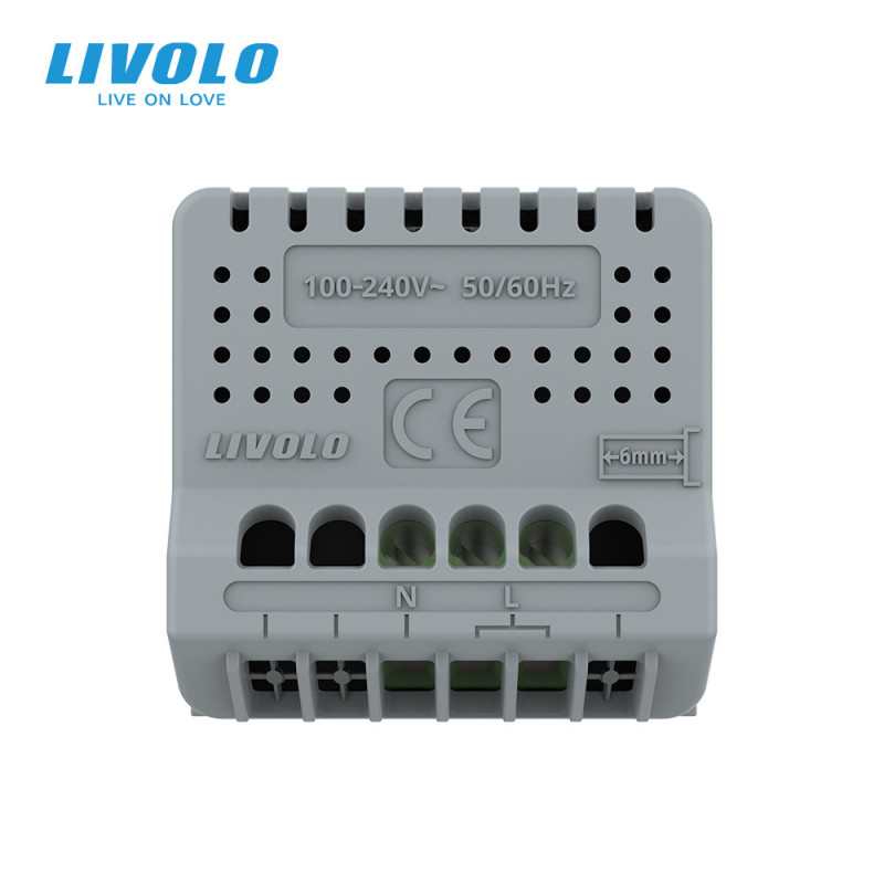Умный механизм датчик звука и освещенности Livolo черный ZigBee (VL-FCJZ-2BP) - 3