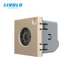 Умный механизм датчик звука и освещенности Livolo золотой ZigBee (FCJZ-2AP)