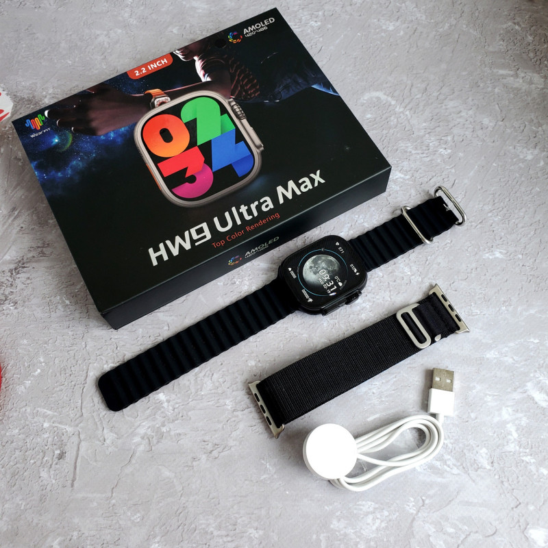 Смарт-часы HW9 Ultra Max Черный - 1