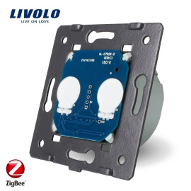 Розумний механізм сенсорний ZigBee вимикач 2 сенсора Livolo (VL-FC2Z-2G)