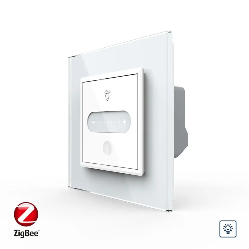 Умный сенсорный диммер слайдер ZigBee Livolo белый (VL-C7FC1DZ-2WP)
