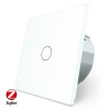 Умный сенсорный ZigBee выключатель 1 сенсор Livolo белый стекло (VL-C701Z-11)