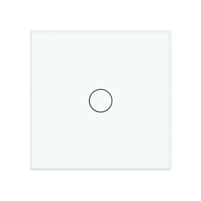 Умный сенсорный ЕС выключатель 1 сенсор Livolo белый стекло (VL-M7FC1Z2-2WP)