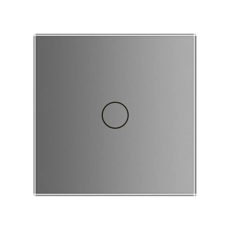 Умный сенсорный ZigBee выключатель 1 сенсор Livolo серый стекло (VL-C701Z-15) - 1
