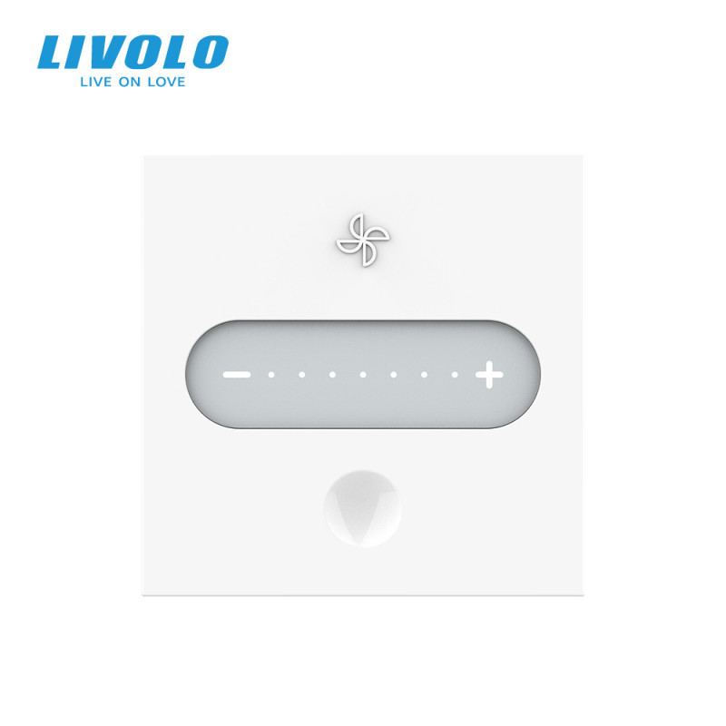Умный механизм сенсорный регулятор скорости вентилятора Livolo белый ZigBee (VL-FC1GZ-2WP) - 1
