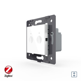 Розумний сенсорний механізм ZigBee вимикач для ролет Sense Livolo білий (VL-FC2WZ-2WP)