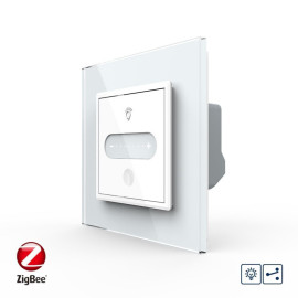 Розумний сенсорний прохідний диммер Livolo білий ZigBee (VL-C7FC1SDZ-2WP)