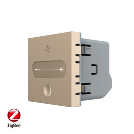 Розумний механізм сенсорний регулятор швидкості вентилятора Livolo золотий ZigBee (VL-FC1GZ-2AP)