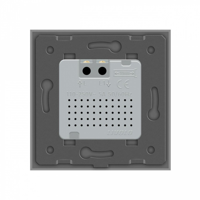 Розумний ZigBee датчик руху Livolo сірий скло (VL-FCUZ-2IP-15) - 3