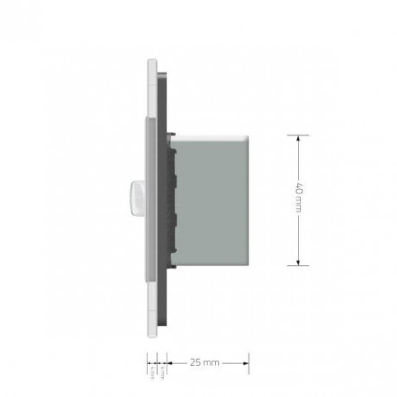 Розумний ZigBee датчик руху Livolo сірий скло (VL-FCUZ-2IP-15) - 5