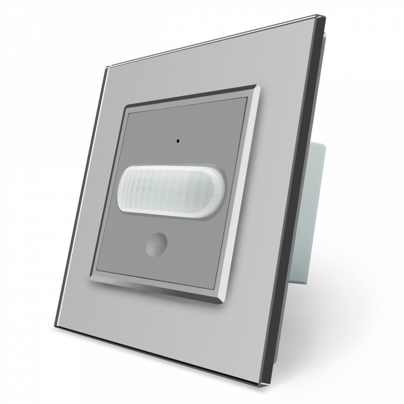 Розумний ZigBee датчик руху Livolo сірий скло (VL-FCUZ-2IP-15)