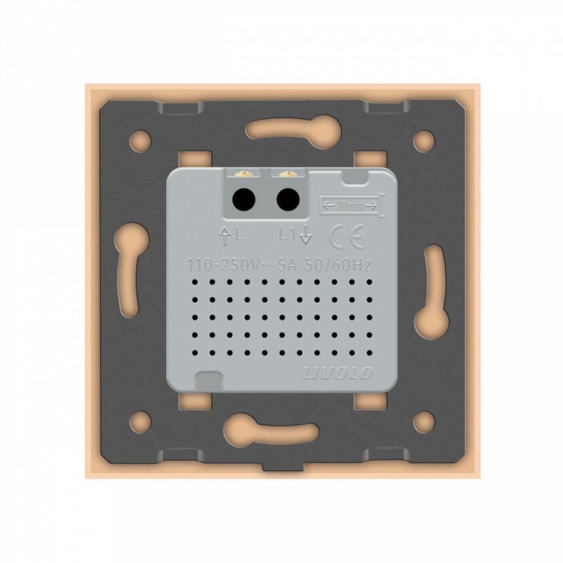 Умный ZigBee датчик движения Livolo золото стекло (VL-FCUZ-2AP-13) - 3