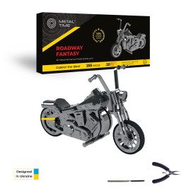Мотоцикл механічний набір Harley Davidson Roadway Fantasy Metal-Time MT012