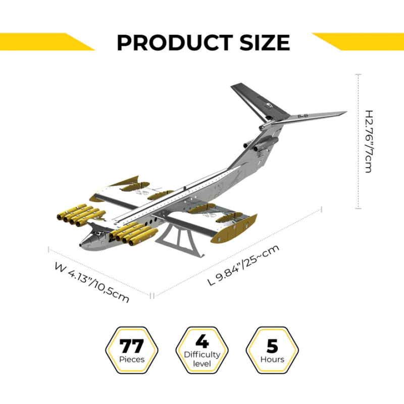Екраноплан модель-конструктор Metal-Time Caspian Sea Monster Ekranoplan MT099 - 2