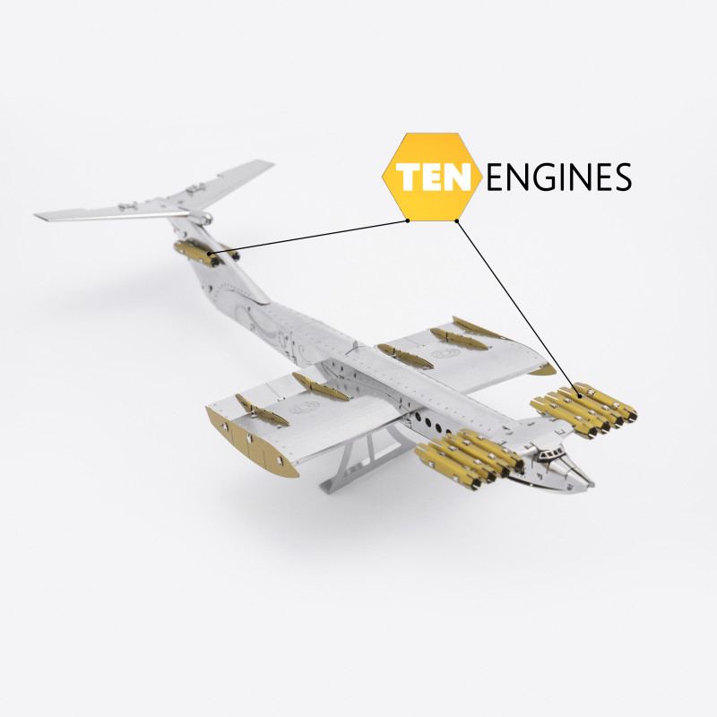 Екраноплан модель-конструктор Metal-Time Caspian Sea Monster Ekranoplan MT099 - 6