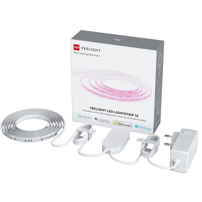 Світлодіодна стрічка та керуючий блок Xiaomi Yeelight LED Lightstrip Plus 1S RGB Wi-Fi 2м (up to 10m) (YLDD05YL)