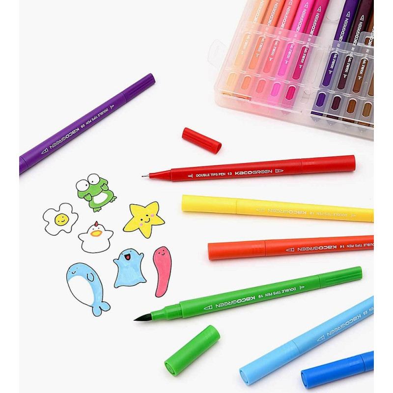 Набір кольорових маркерів Xiaomi KACO ARTIST Double Tips Pen 36 Colors ARTIST 36 K1037 - 1
