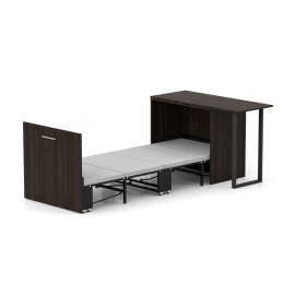 Кровать-трансформер + Письменный стол + Комод Sirim-D (3 в 1) / (Венге)