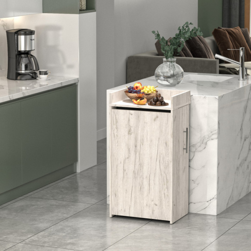 Стіл-тумба трансформер з карго 2 в 1 Rand (Дуб крафт білий) - 3