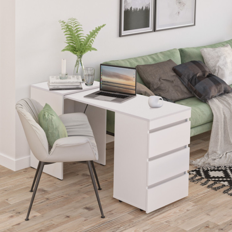 Стол-комод трансформер Shiron (Белый и Дуб сонома) - 3
