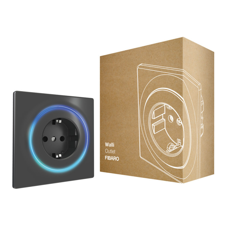 Розетка Z-Wave FIBARO Walli Outlet - 10 шт. Чорний - 2
