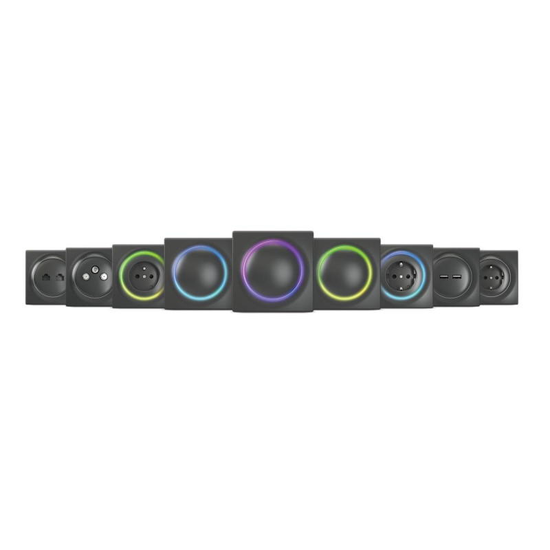 Розетка Z-Wave FIBARO Walli Outlet - 10 шт. Чорний - 3